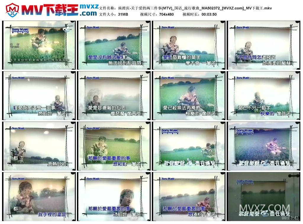 庾澄庆-关于爱的两三件事(MTV)_国语_流行歌曲_MA502372